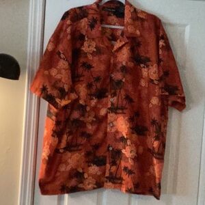 No Boundaries Tropical Orange Hawaiian Shirt
Hibiscus Palms
